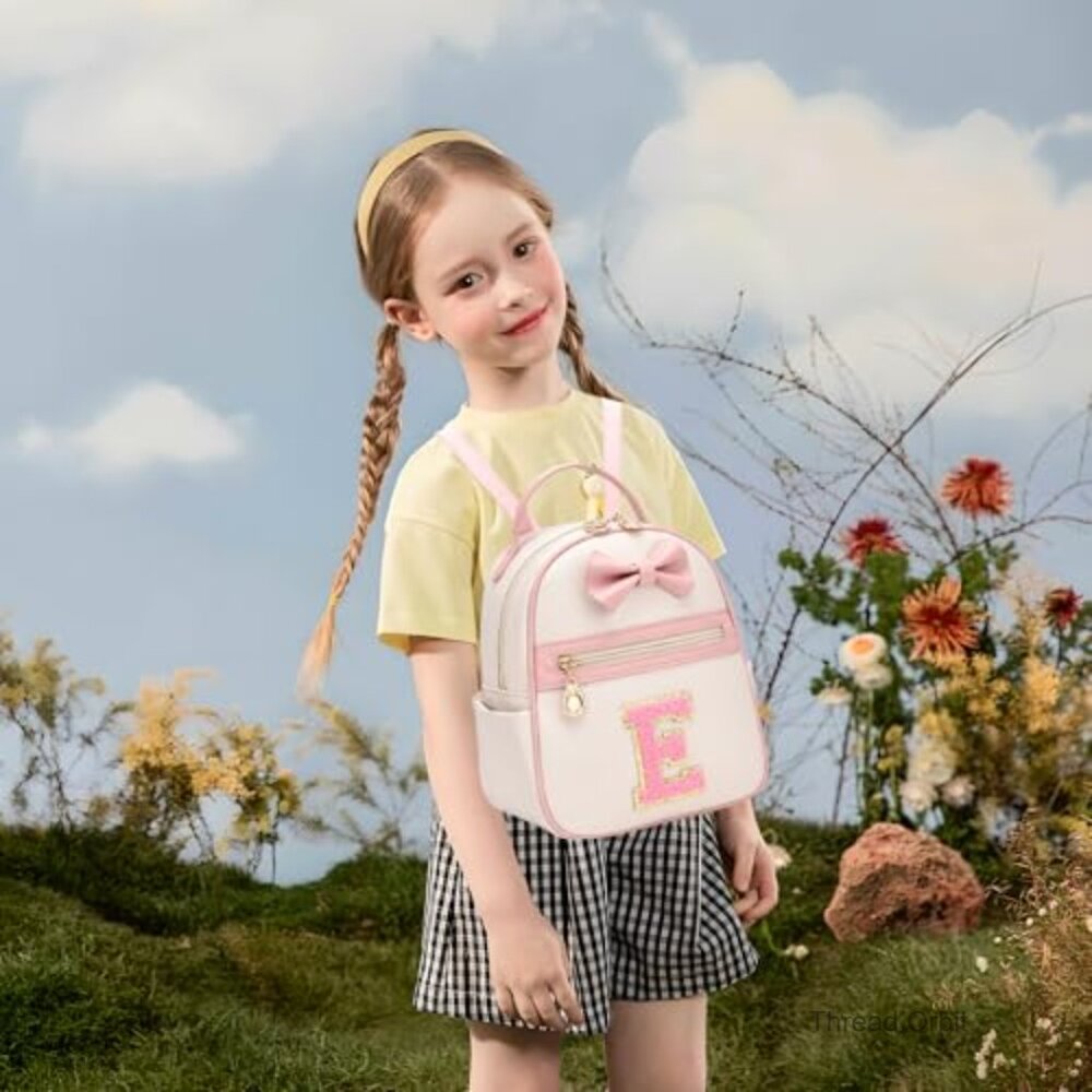 Personalized Initial Mini Backpack Vegan Leather … - image 2